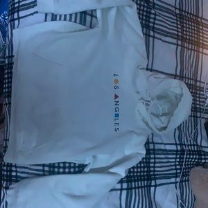 White Los Angeles Brandy Melville Hoodie